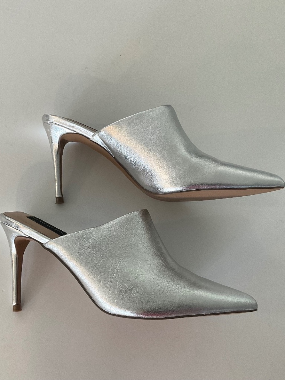STEVEN by Steve Madden Women's Craft Mule in Metallic Silver Size 7.5 - Picture 12 of 14